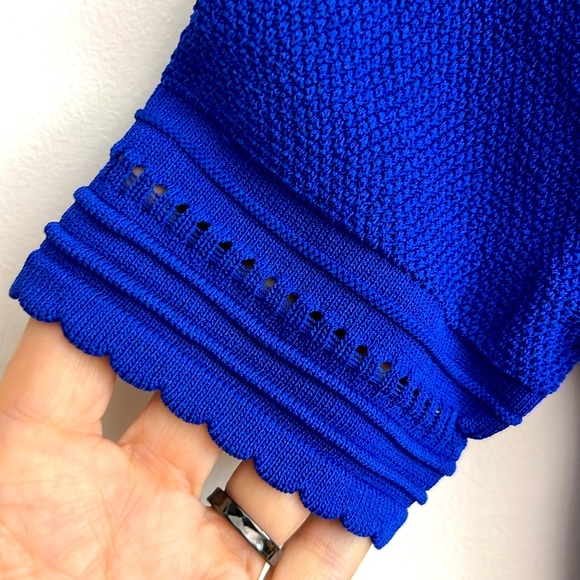 TORN RONNY KOBO cobalt blue knit dress XS - Picture 13 of 16